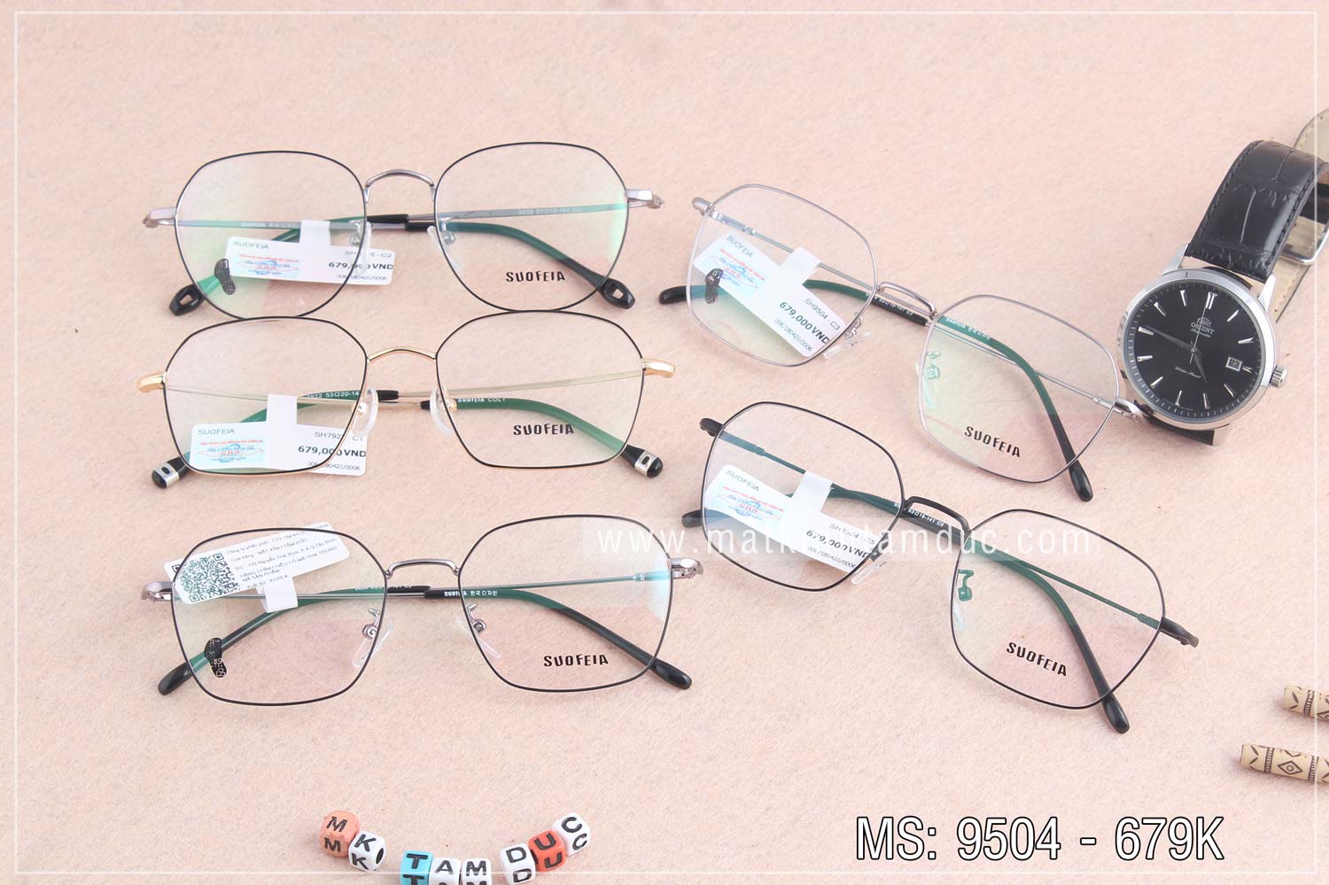 Gọng kính SUOFEIA 9504 - Ảnh 2