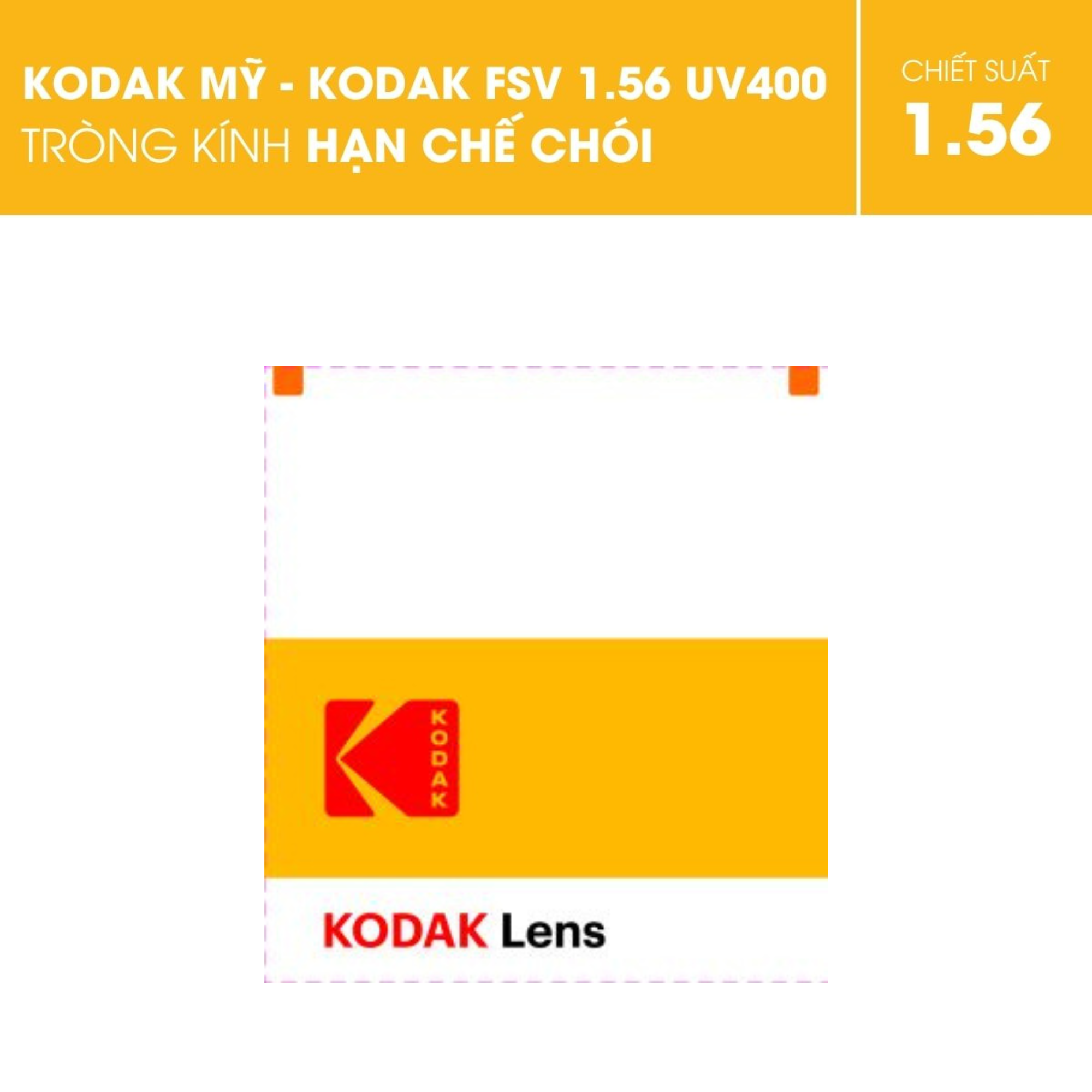 Tròng kính Kodak FSV UV400