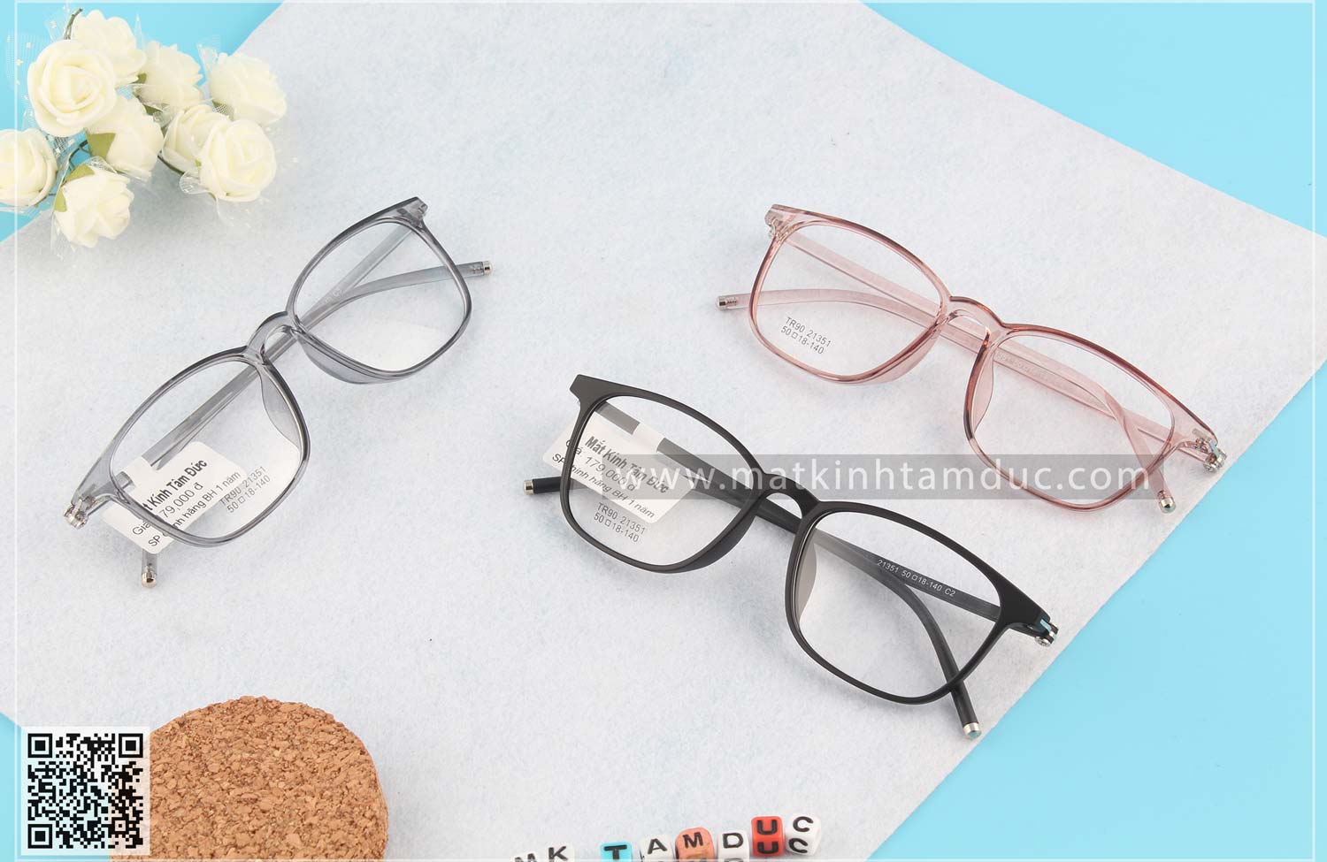 Gọng kính dẻo 351 - Ảnh 4