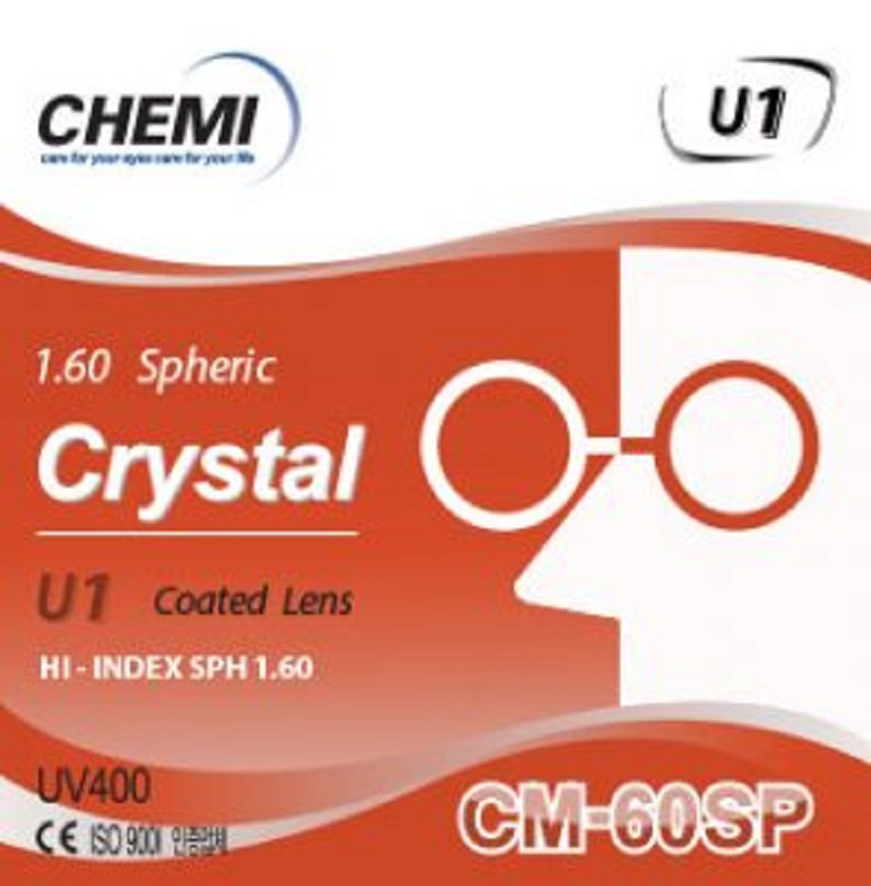 Tròng kính Chemi Crystal U1 Coated 1.60