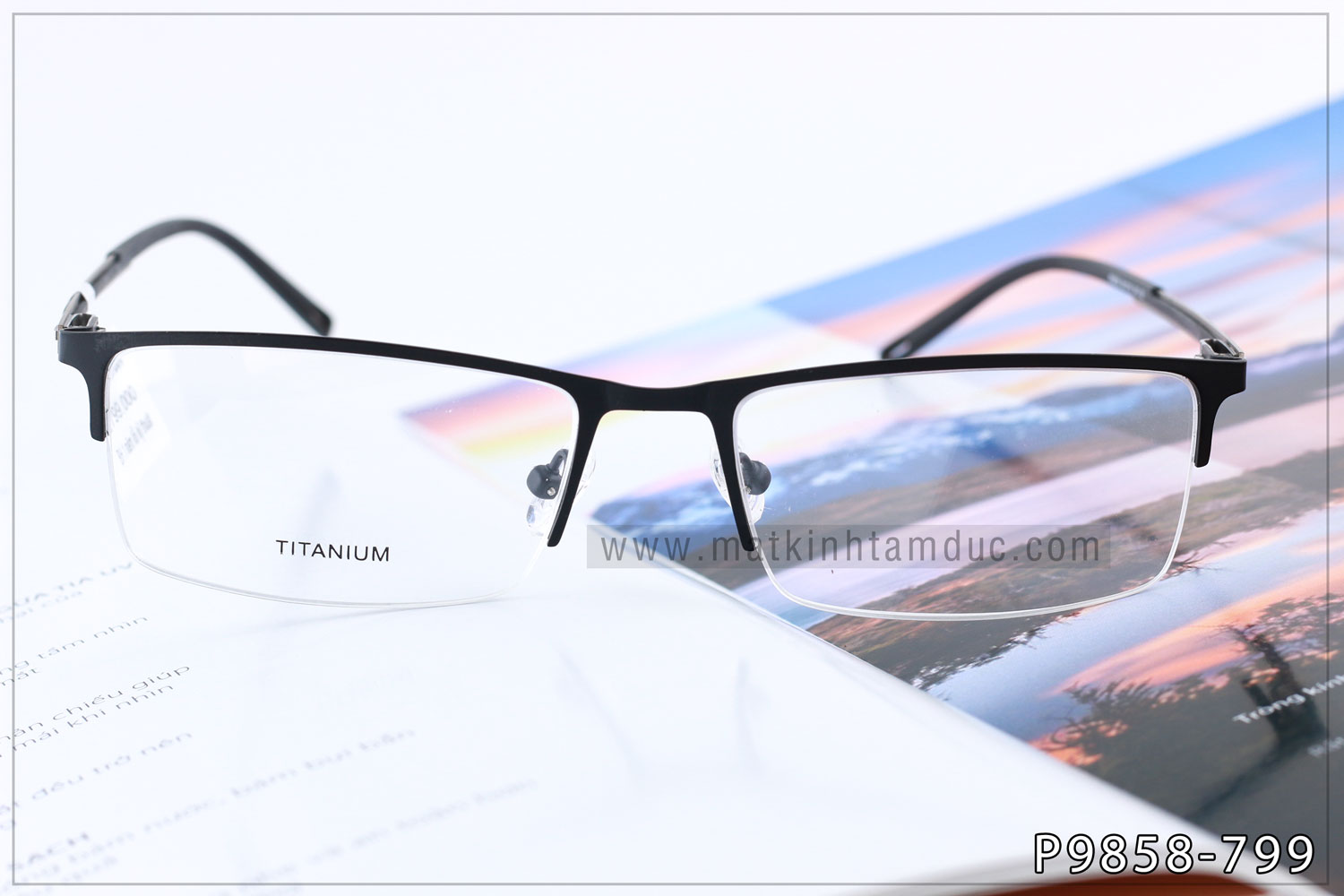 Gọng kính TITANIUM 9858 - Ảnh 4