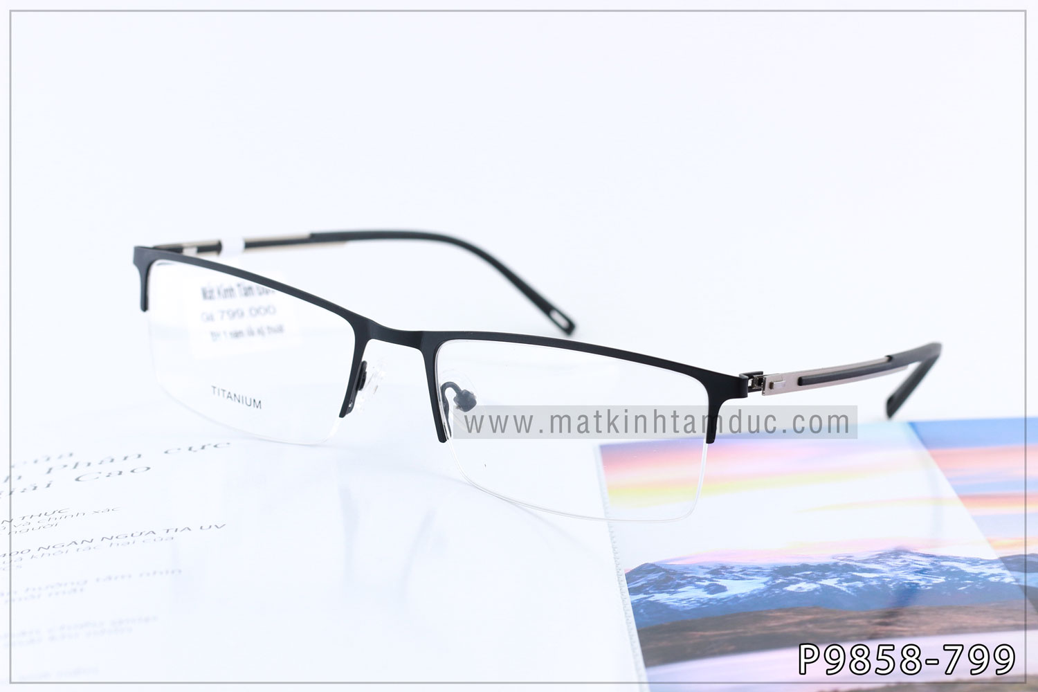 Gọng kính TITANIUM 9858 - Ảnh 3