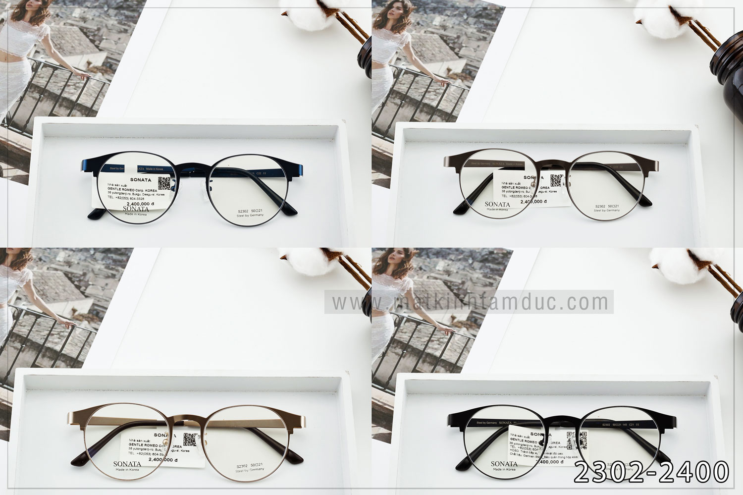 Gọng kính cao cấp SONATA S2302 - Ảnh 8