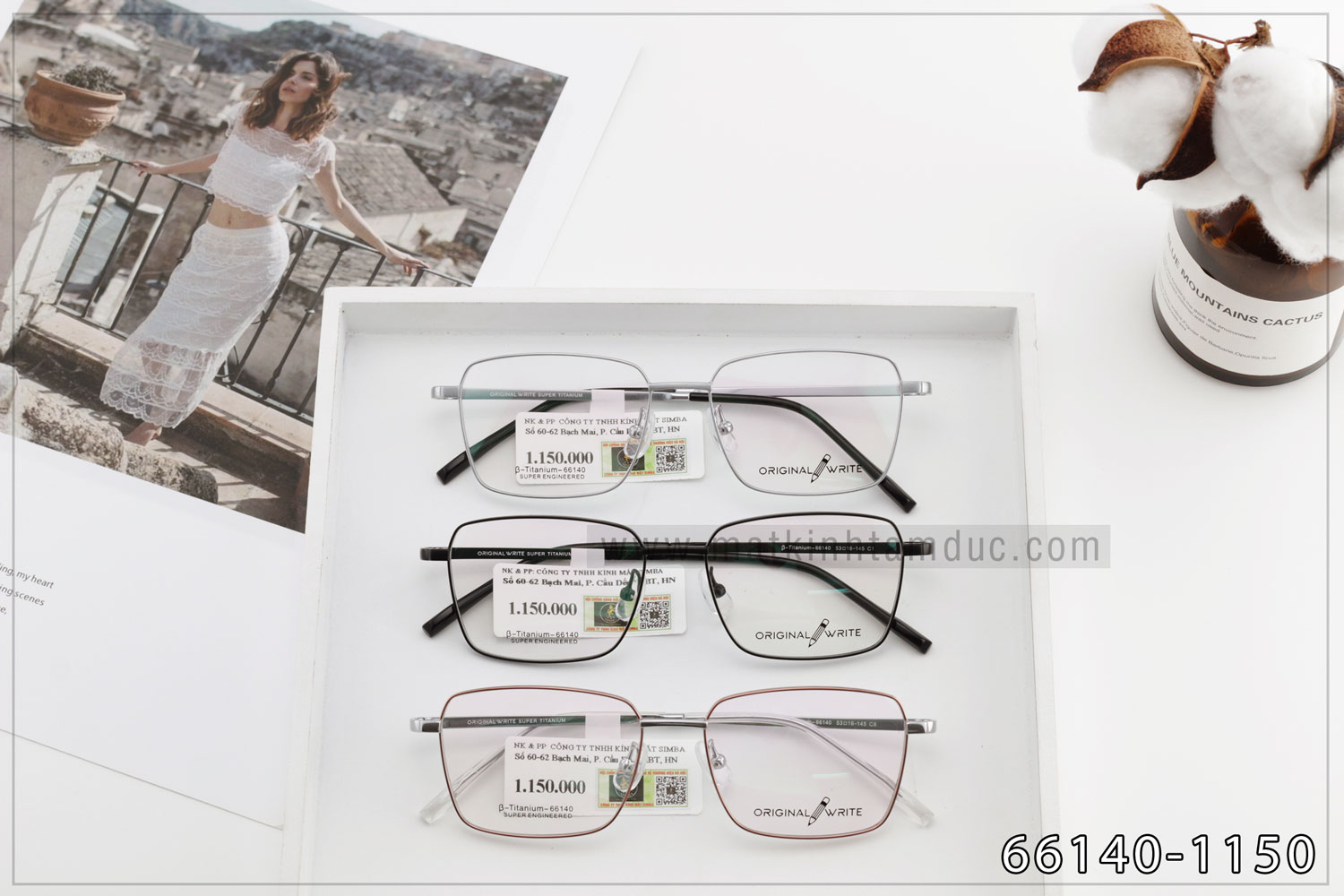 Gọng kính ORIGINAL WRITE 66140 - Ảnh 6