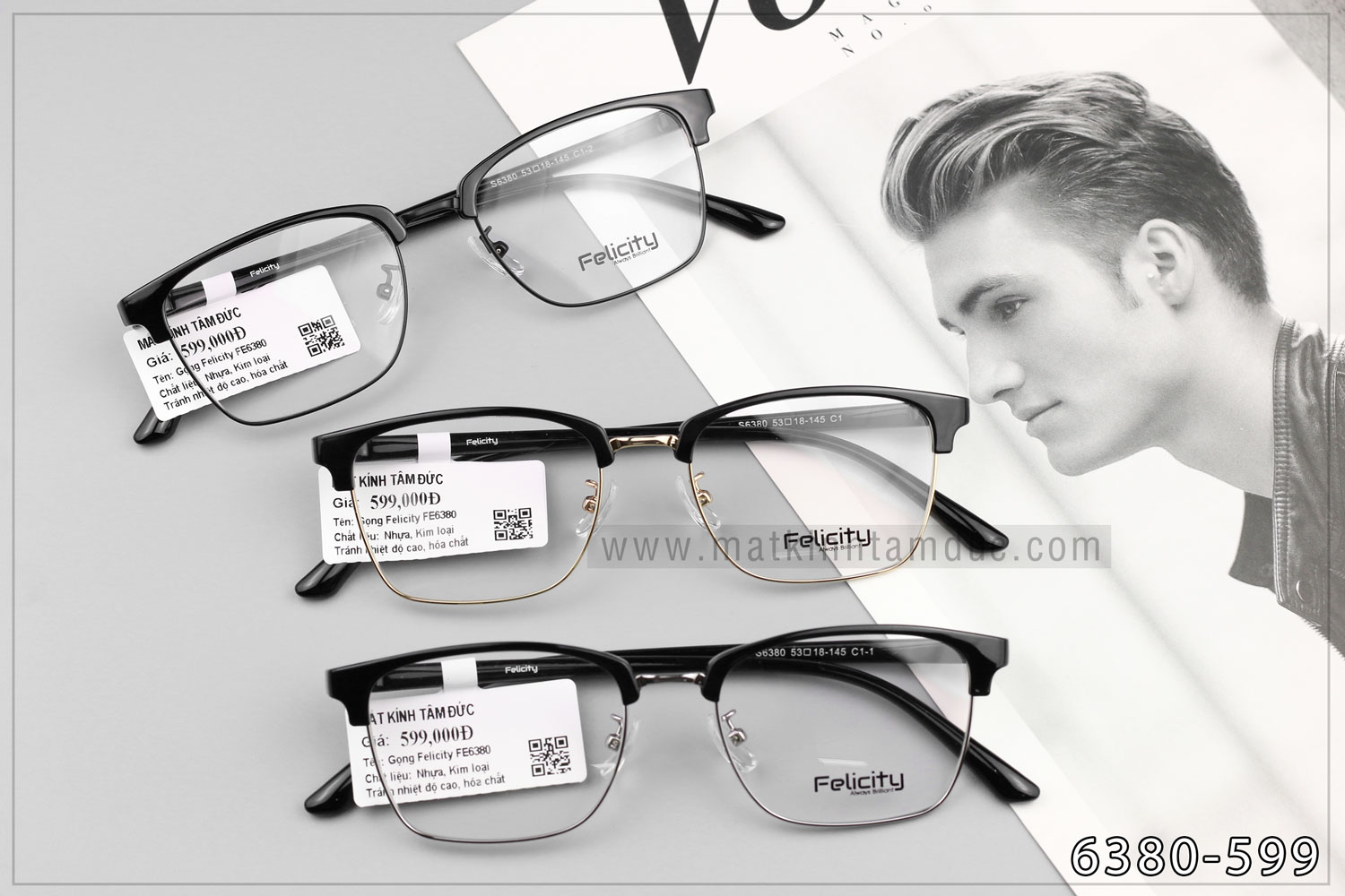 Gọng kính FELICITY 6380 - Ảnh 7