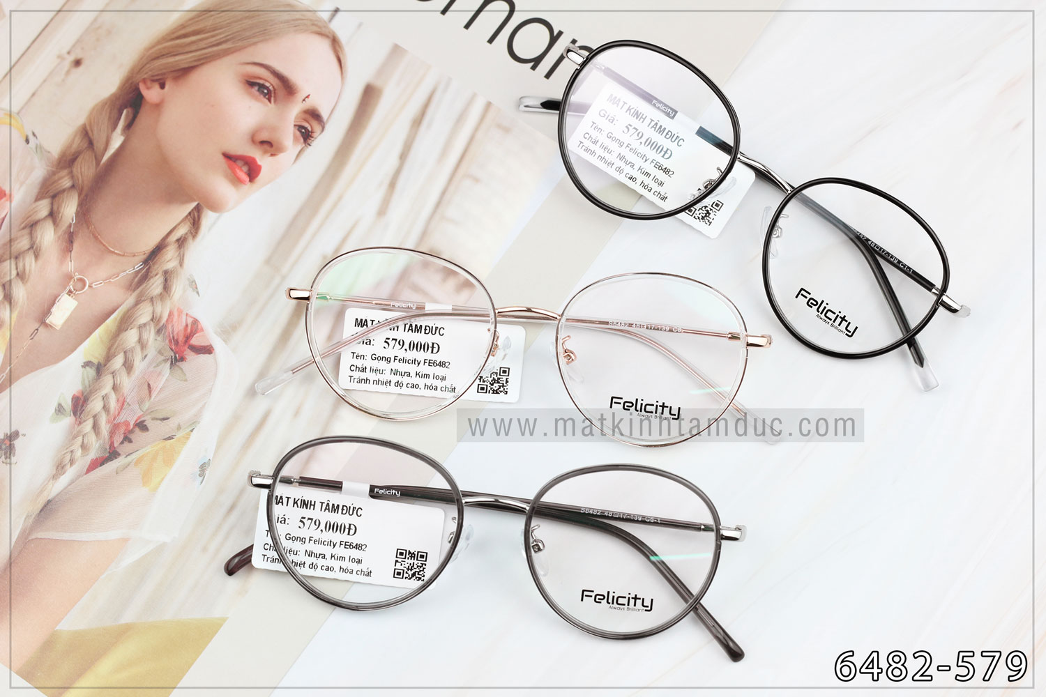 Gọng kính FELICITY 6482 - Ảnh 7