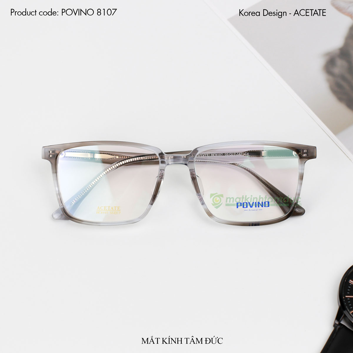 Gọng kính POVINO 8107 - Ảnh 7