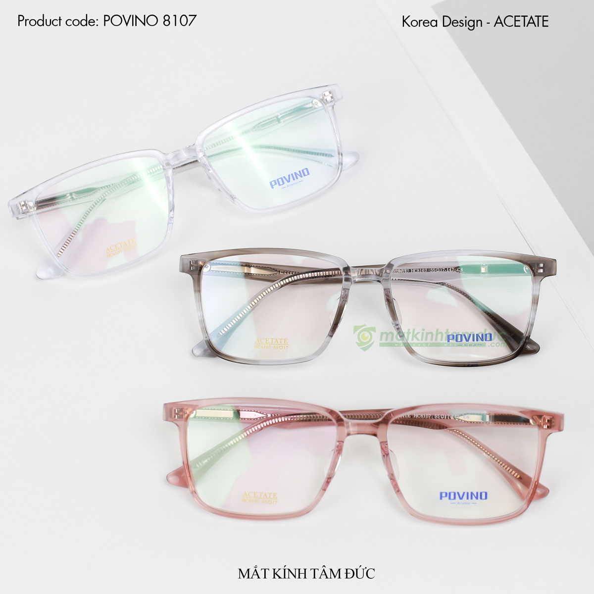 Gọng kính POVINO 8107 - Ảnh 8
