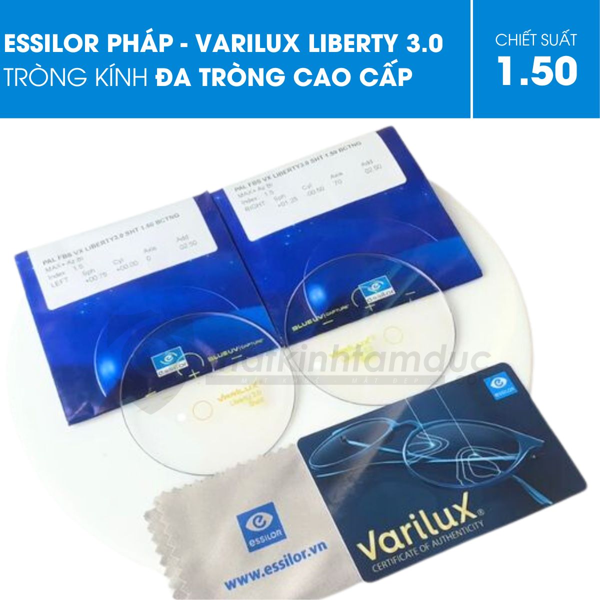 Kính đa tròng Varilux Liberty 3.0 Max Az