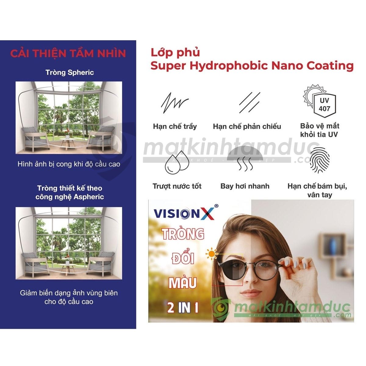 Tròng kính đổi màu VisionX - Singapore - Ảnh 14