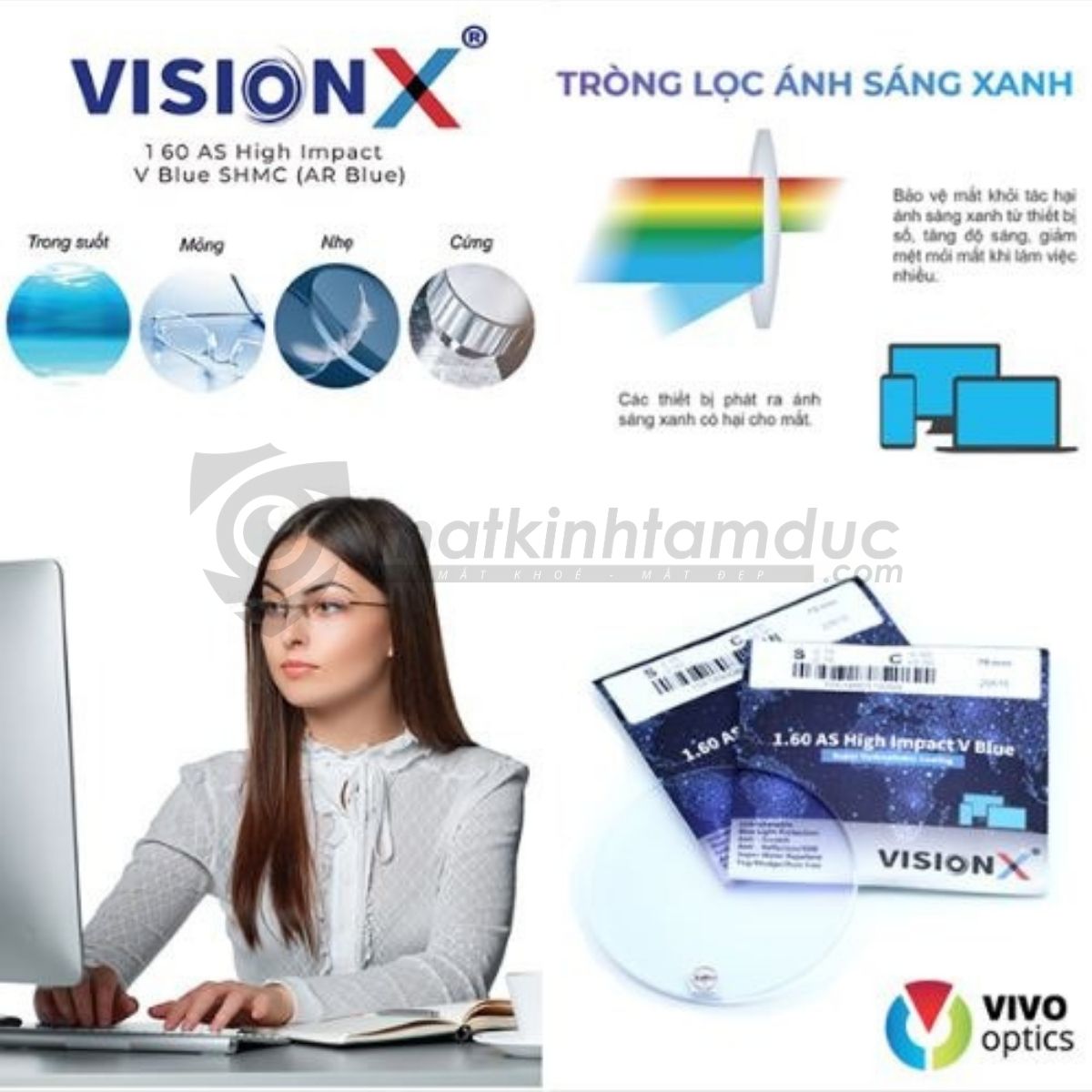 Tròng kính đổi màu VisionX - Singapore - Ảnh 13