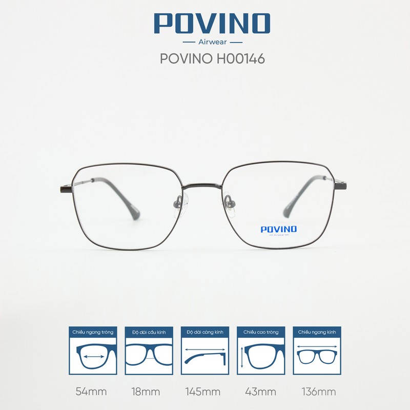 Gọng kính POVINO H00146