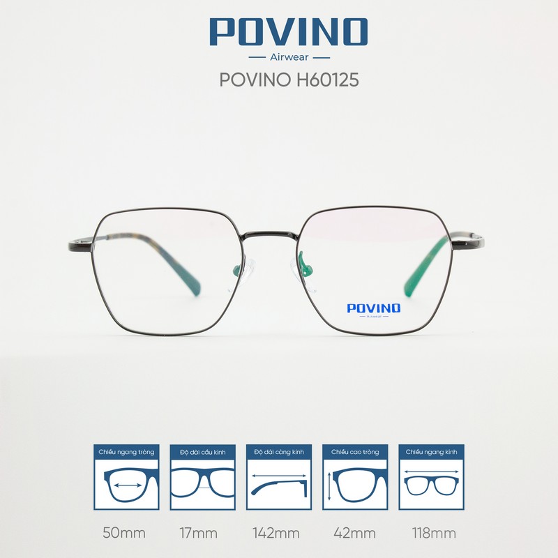 Gọng kính POVINO H60125