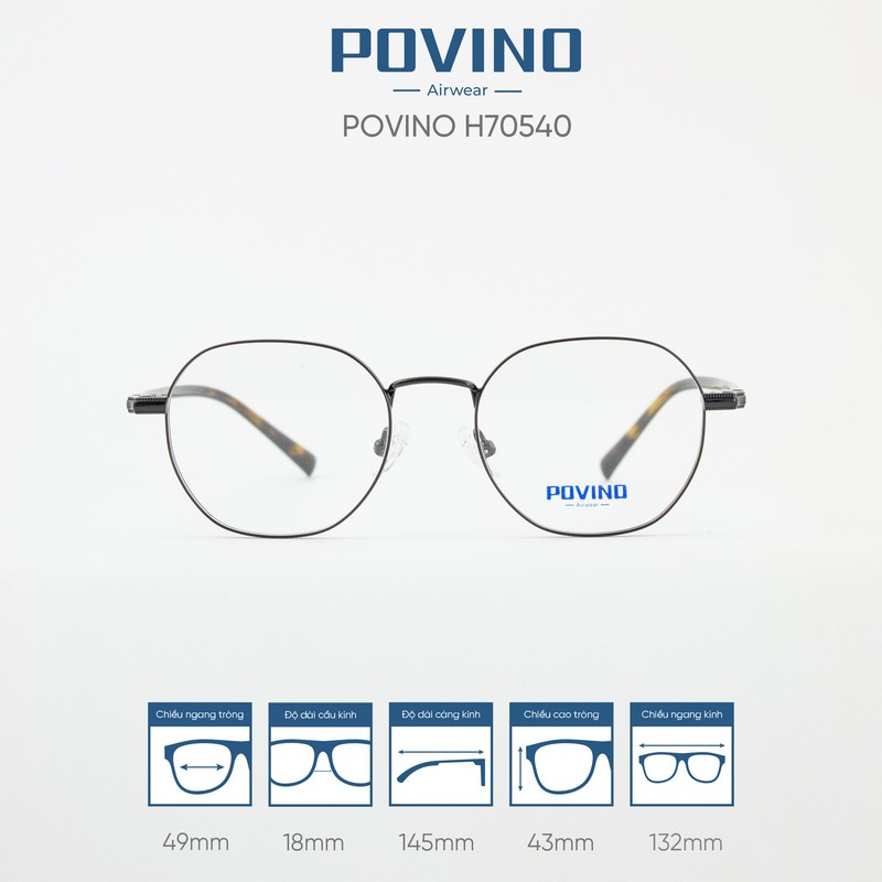 Gọng kính POVINO H70540