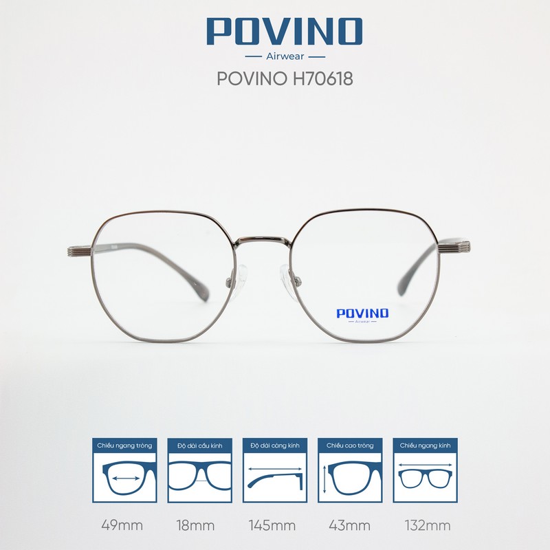 Gọng kính POVINO H70618