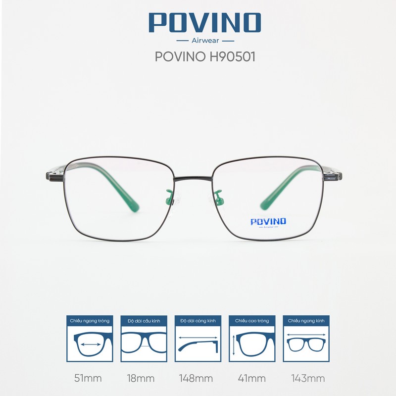 Gọng kính POVINO H90501