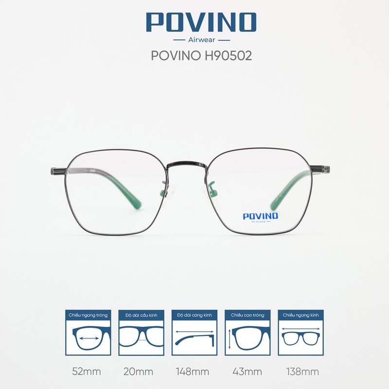 Gọng kính POVINO H90502