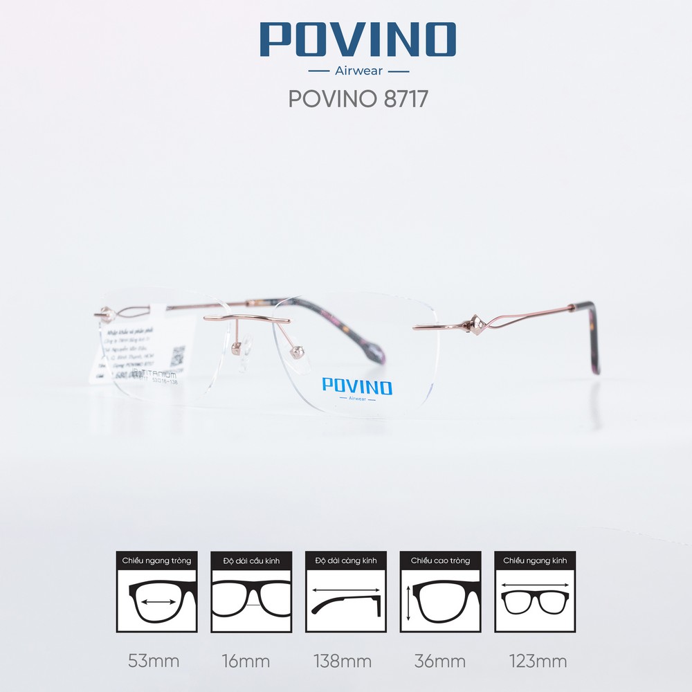 Gọng kính POVINO ST8717 - Ảnh 8
