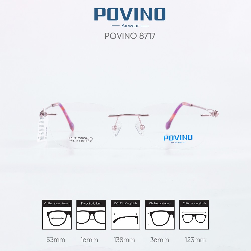 Gọng kính POVINO ST8717 - Ảnh 7