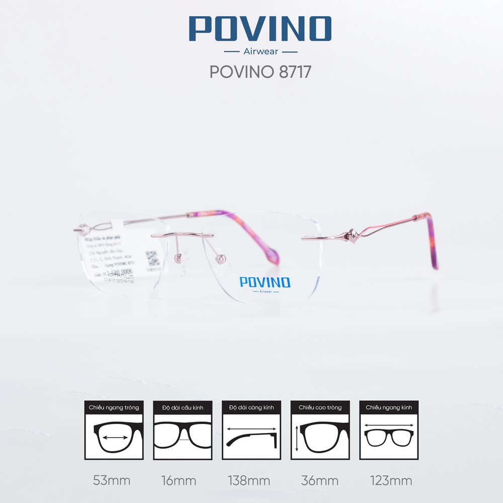Gọng kính POVINO ST8717 - Ảnh 6