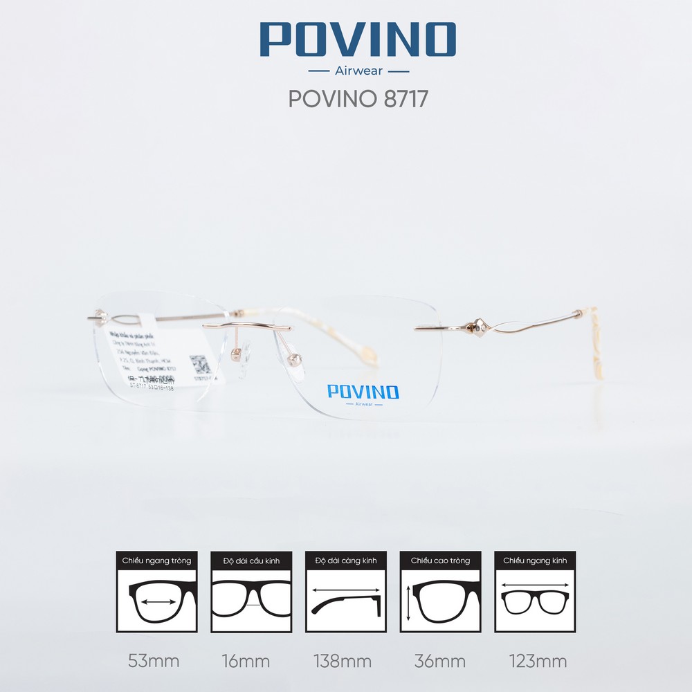 Gọng kính POVINO ST8717 - Ảnh 4