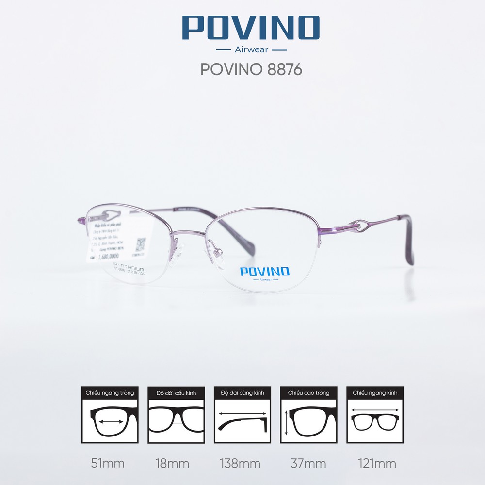 Gọng kính POVINO ST8876 - Ảnh 7