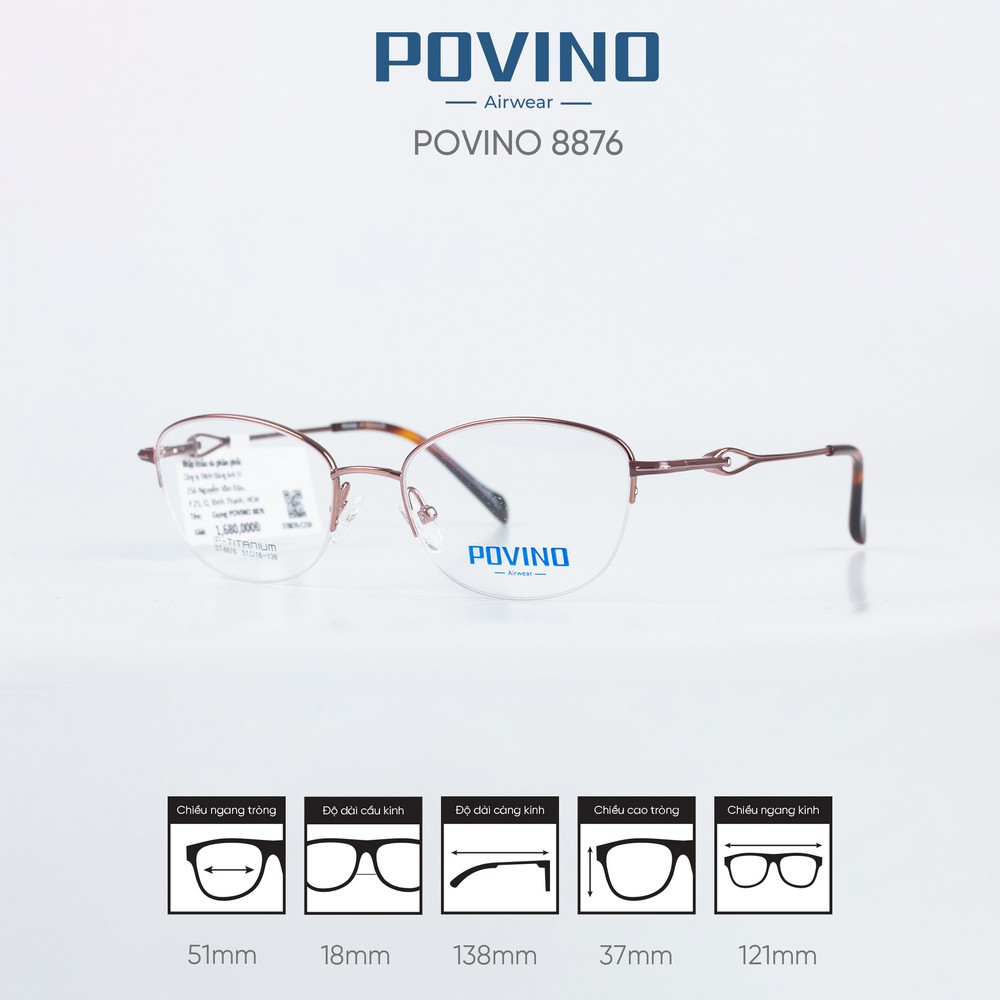 Gọng kính POVINO ST8876 - Ảnh 6