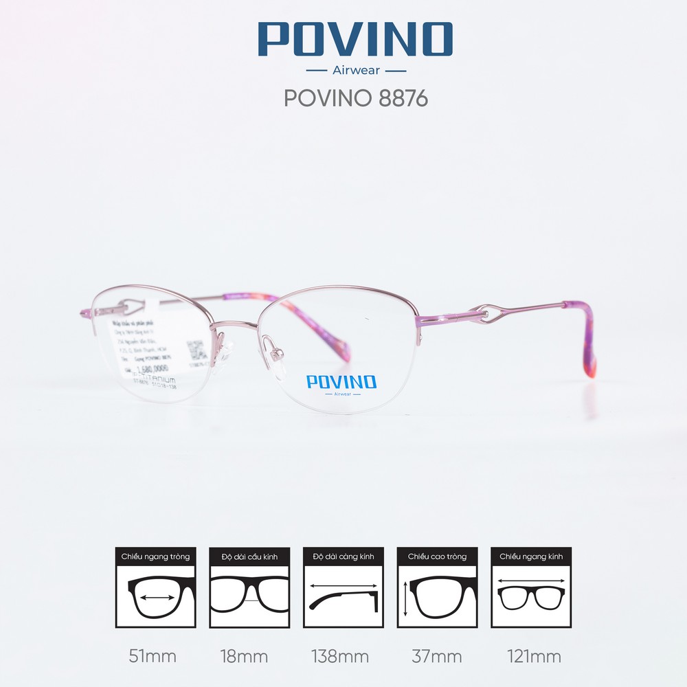 Gọng kính POVINO ST8876 - Ảnh 5