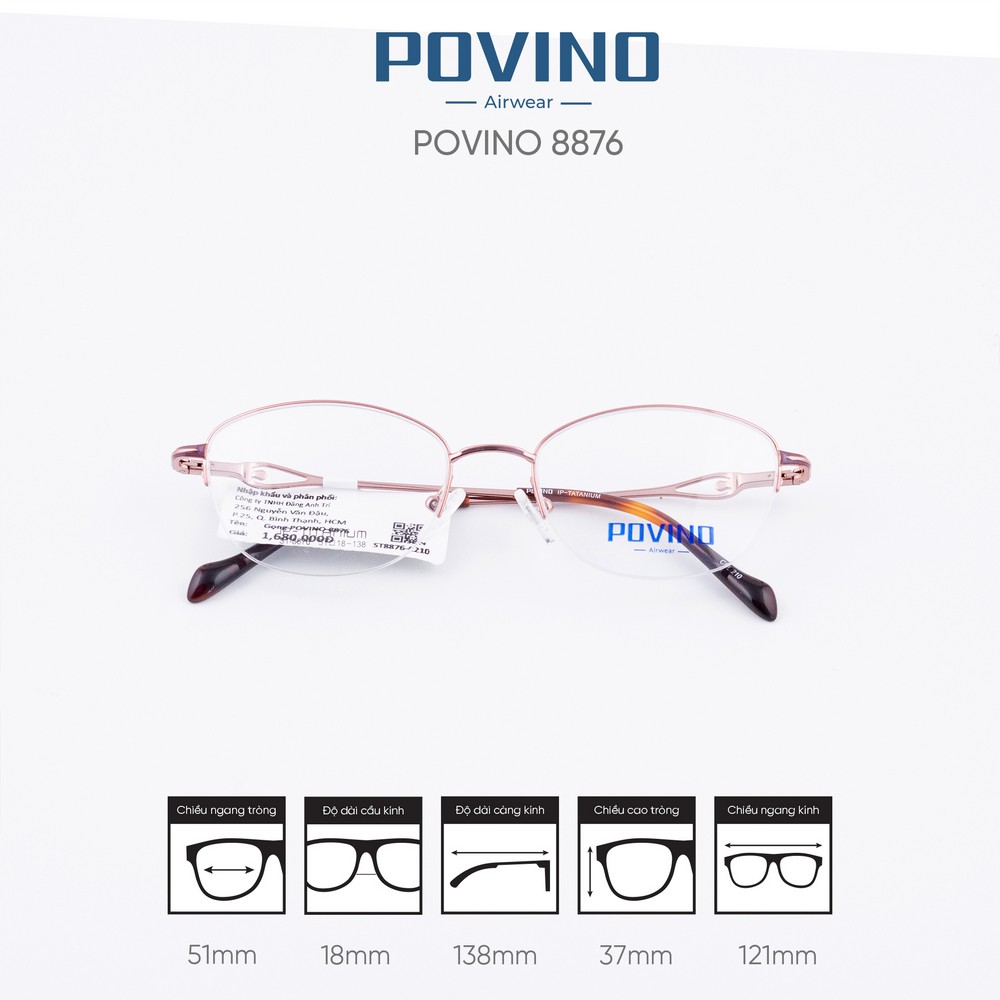Gọng kính POVINO ST8876 - Ảnh 4