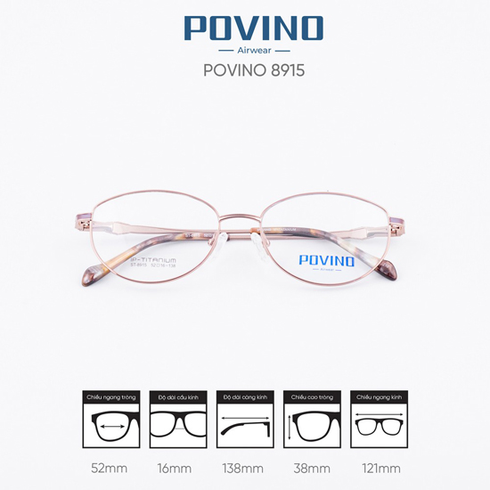 Gọng kính POVINO ST8915 - Ảnh 5