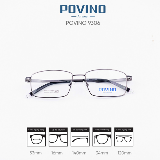 Gọng kính POVINO ST9306 - Ảnh 3