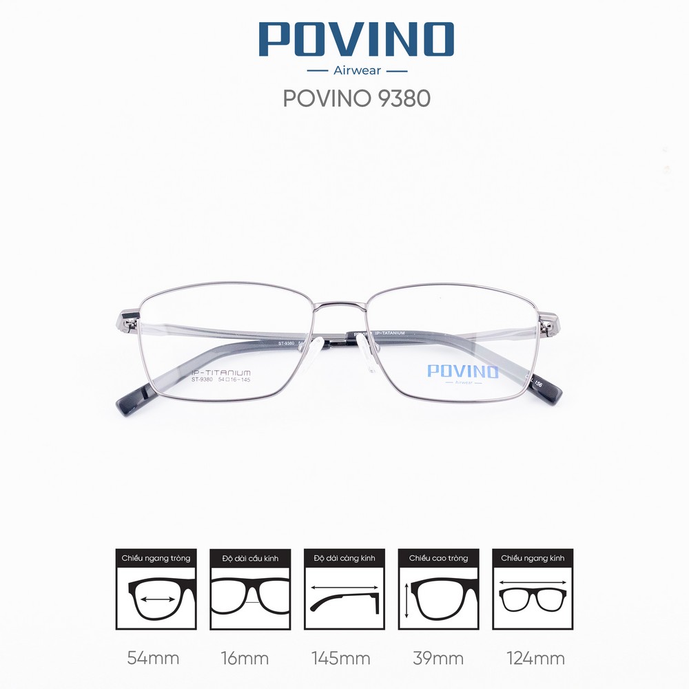 Gọng kính POVINO ST9380 - Ảnh 3