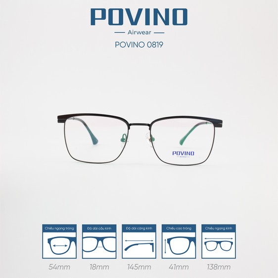 Gọng kính POVINO PO0819