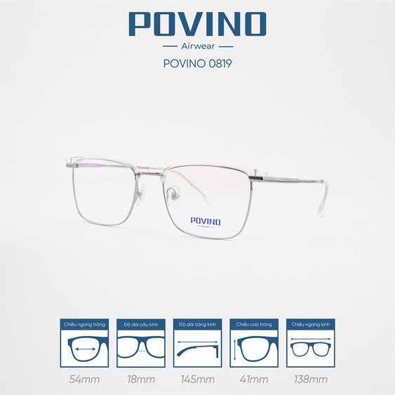 Gọng kính POVINO PO0819 - Ảnh 6
