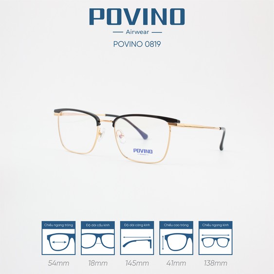 Gọng kính POVINO PO0819 - Ảnh 5