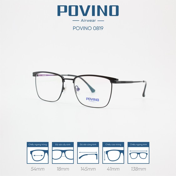 Gọng kính POVINO PO0819 - Ảnh 4