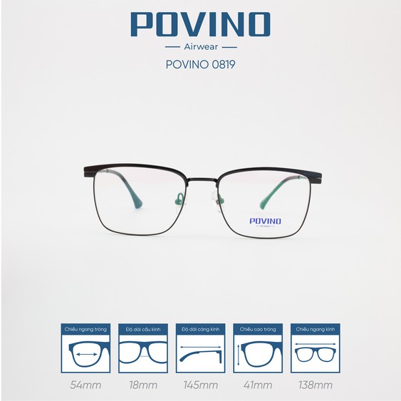 Gọng kính POVINO PO0819 - Ảnh 3