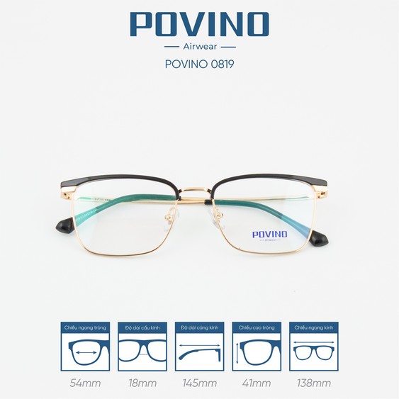 Gọng kính POVINO PO0819 - Ảnh 2