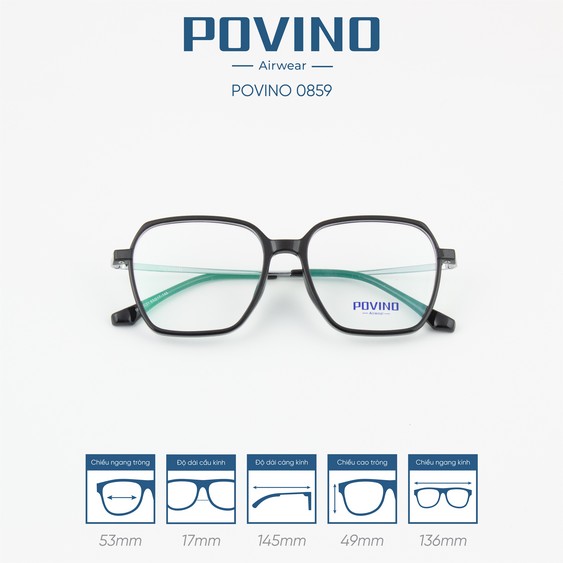 Gọng kính POVINO PO0859