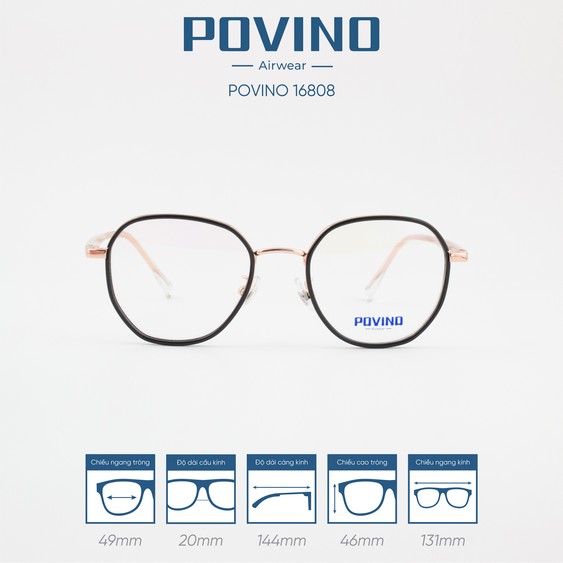 Gọng kính POVINO PO16808