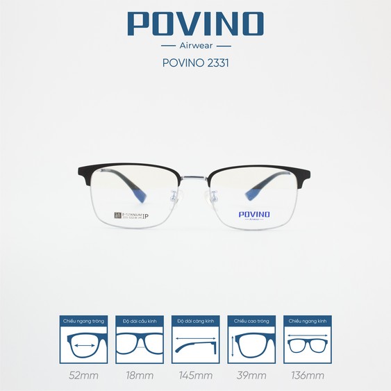 Gọng kính POVINO PO2331