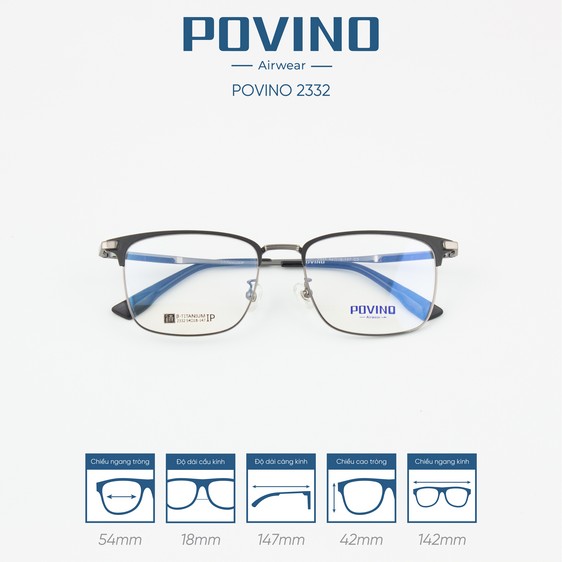 Gọng kính POVINO PO2332 - Ảnh 10