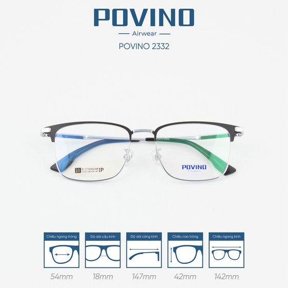 Gọng kính POVINO PO2332 - Ảnh 9