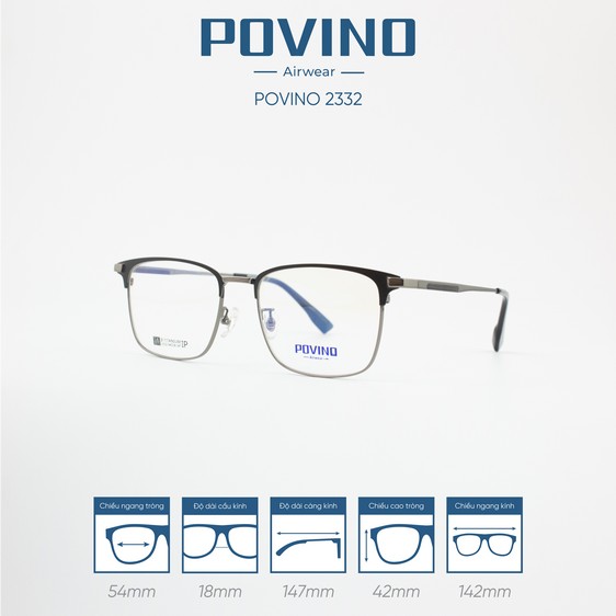 Gọng kính POVINO PO2332 - Ảnh 8