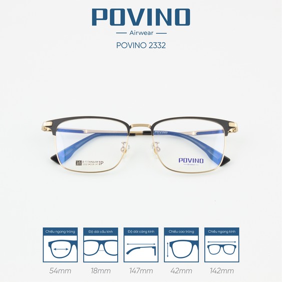 Gọng kính POVINO PO2332 - Ảnh 7