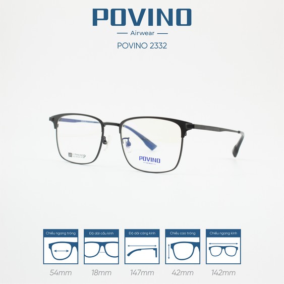 Gọng kính POVINO PO2332 - Ảnh 6