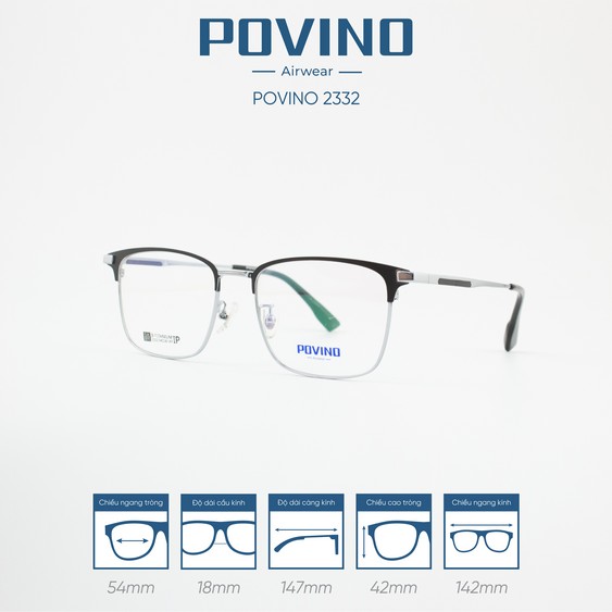 Gọng kính POVINO PO2332 - Ảnh 5