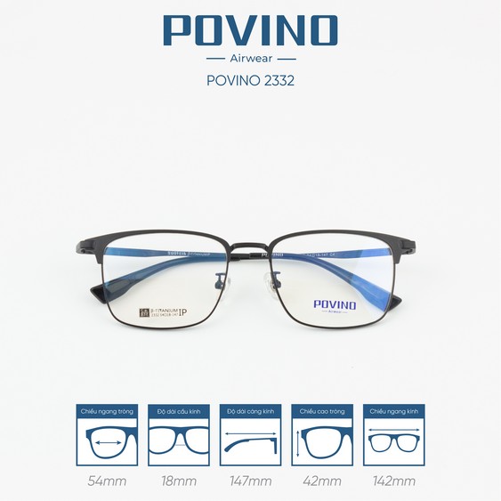 Gọng kính POVINO PO2332 - Ảnh 4