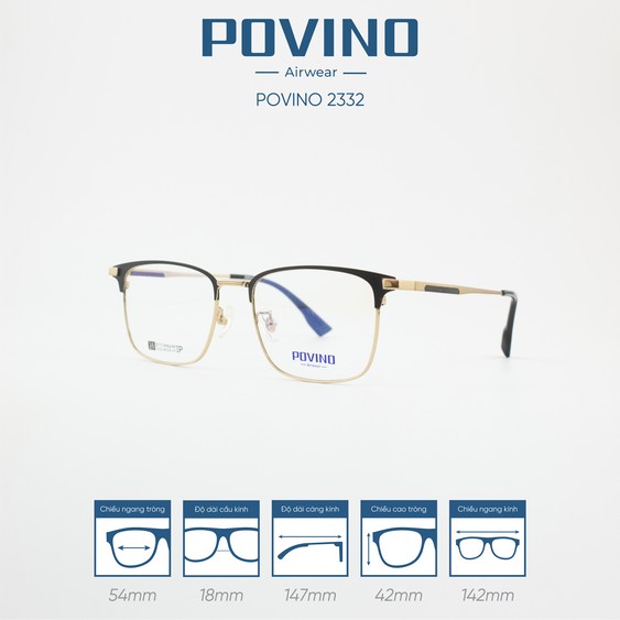 Gọng kính POVINO PO2332 - Ảnh 3