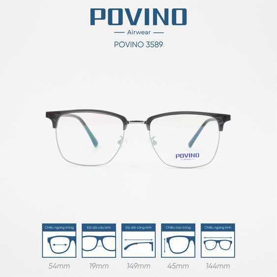 Gọng kính POVINO PO3589